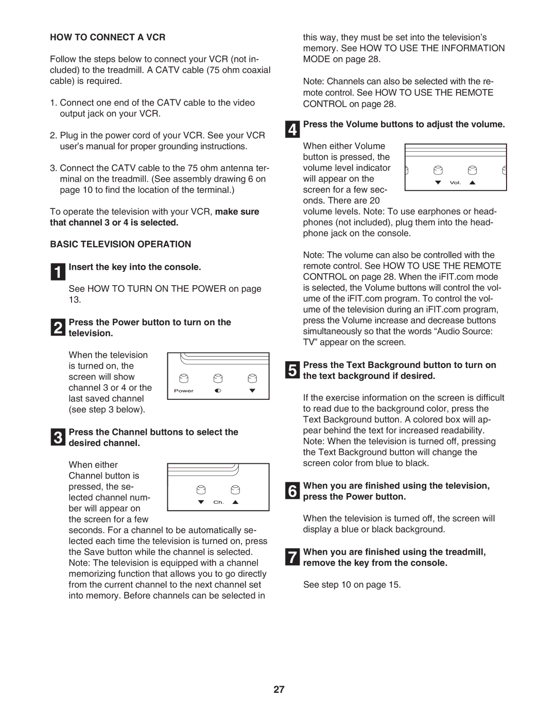 BreatheAudio NTL24950 HOW to Connect a VCR, Basic Television Operation, Press the Power button to turn on Television 