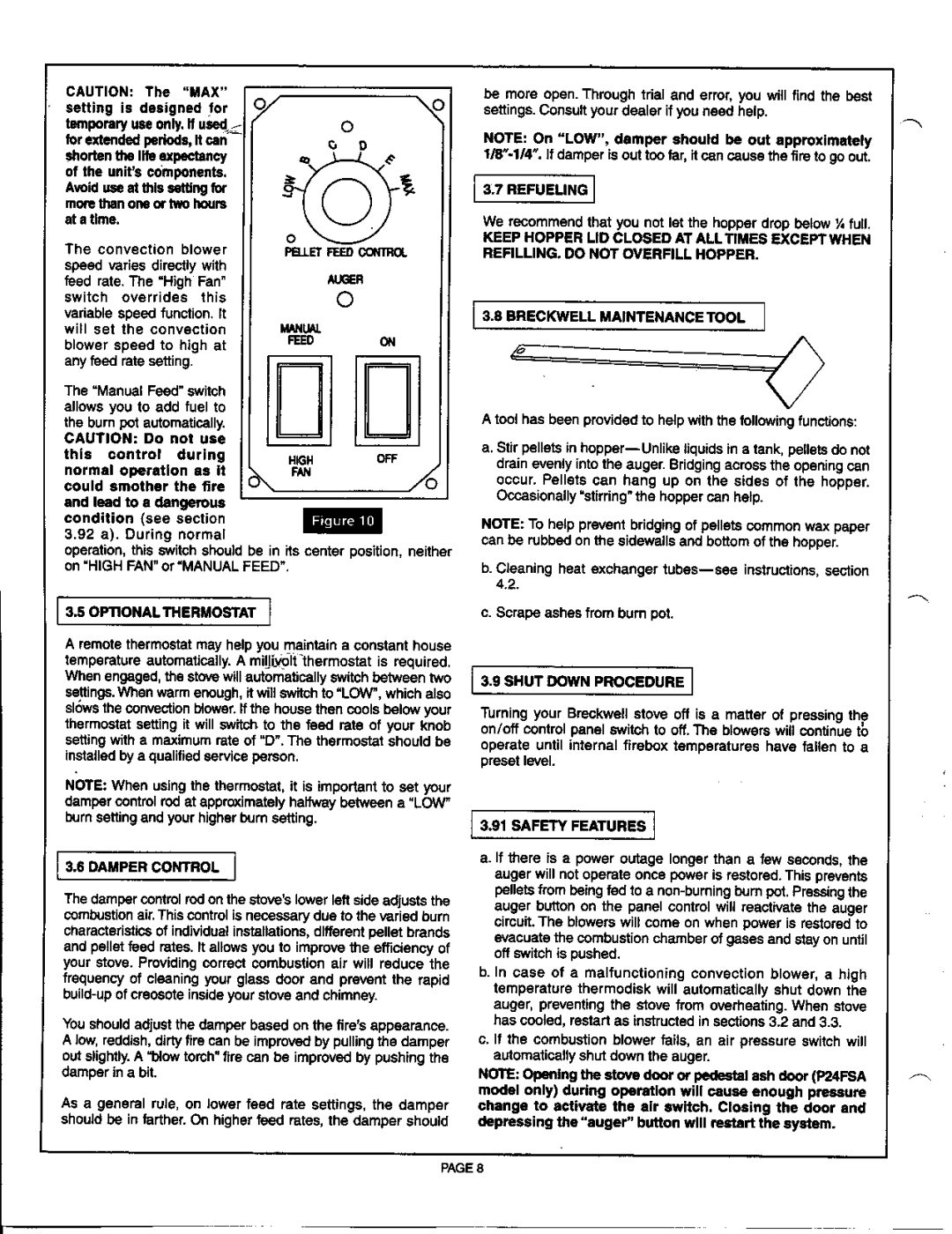 Breckwell P24FSL, P24FSA manual 