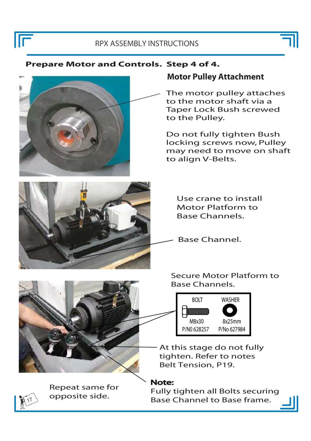 Breezaire RPX900D manual Motor Pulley Attachment 