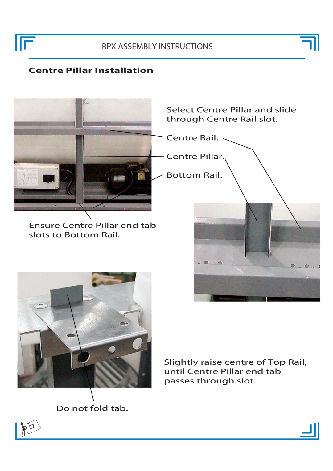 Breezaire RPX900D manual Centre Pillar Installation 