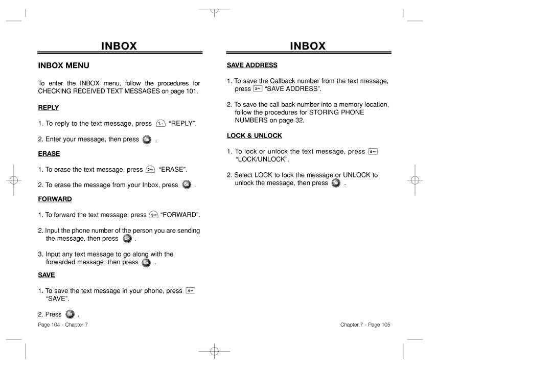 Bretford CDM-8500 owner manual Inbox Menu 