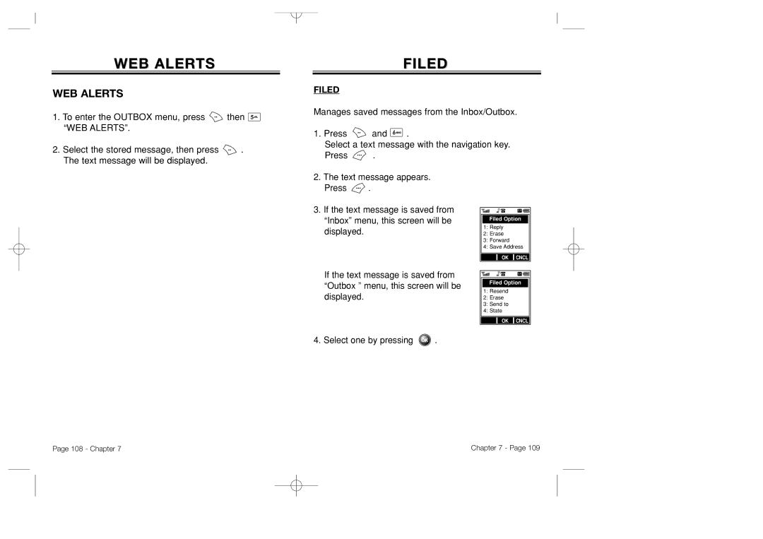 Bretford CDM-8500 owner manual WEB Alerts, Filed 