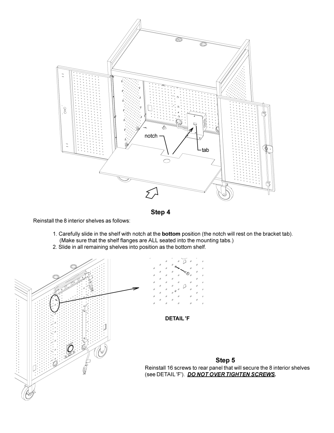 Bretford lap18eulba manual Detail F 