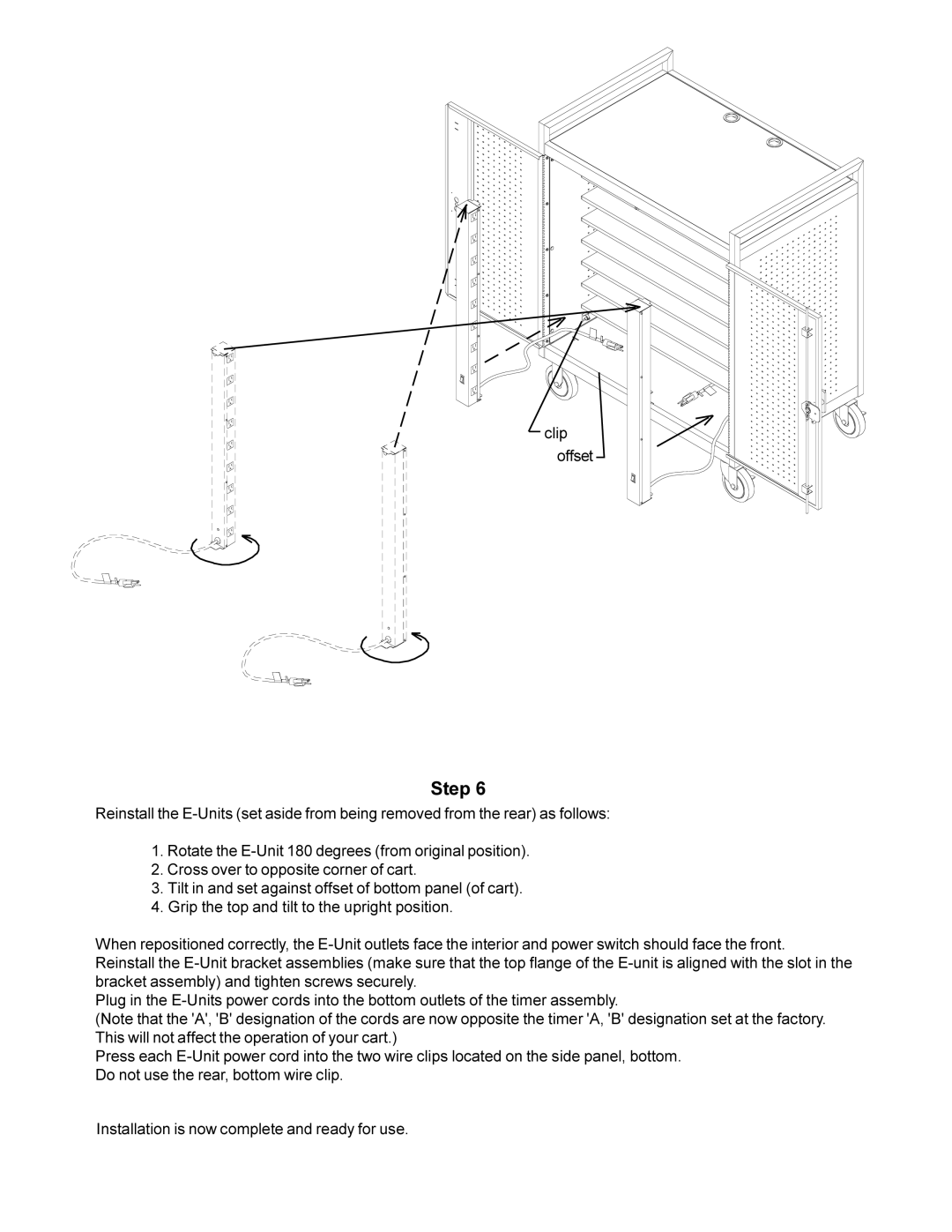 Bretford lap18eulba manual Clip offset 