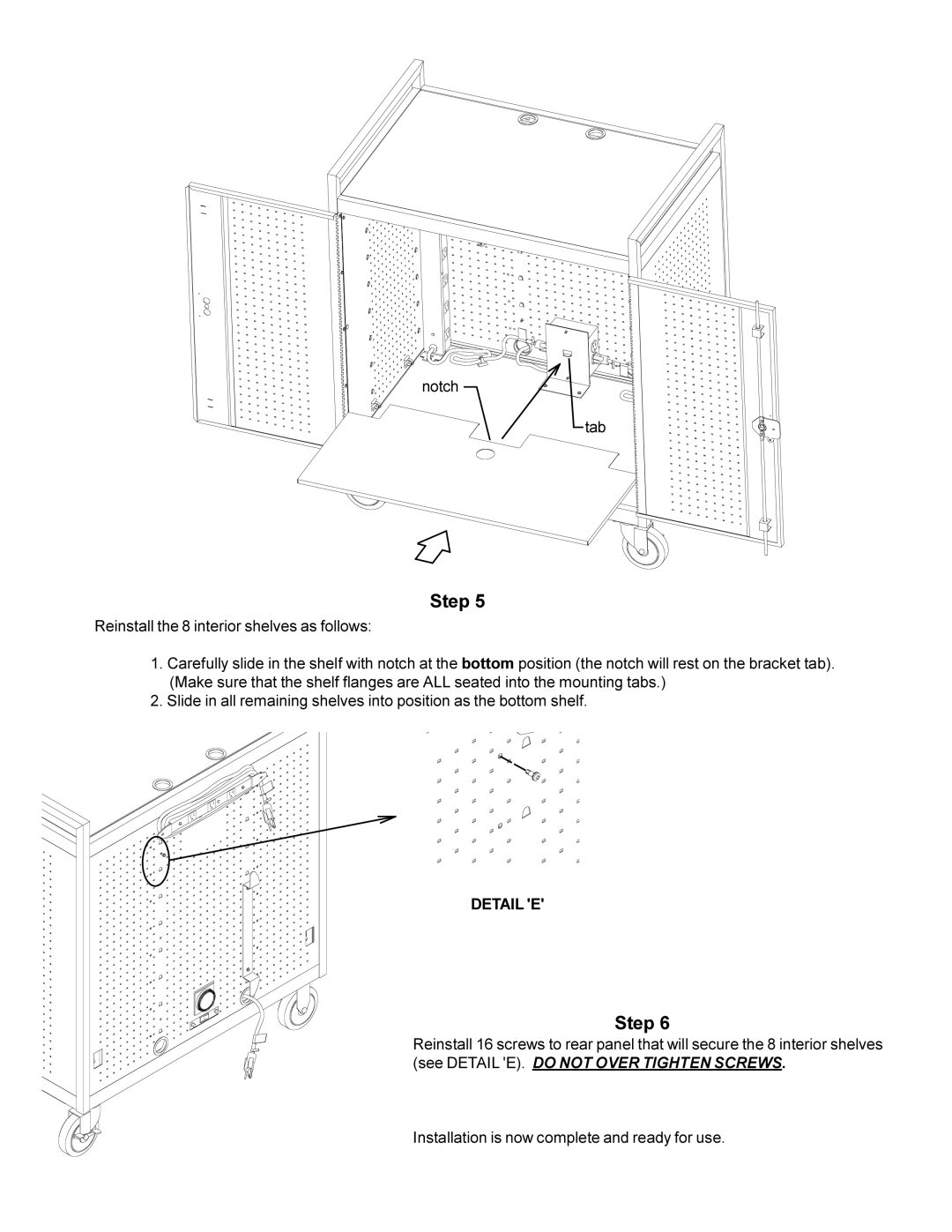 Bretford lap18eulba manual Detail E 