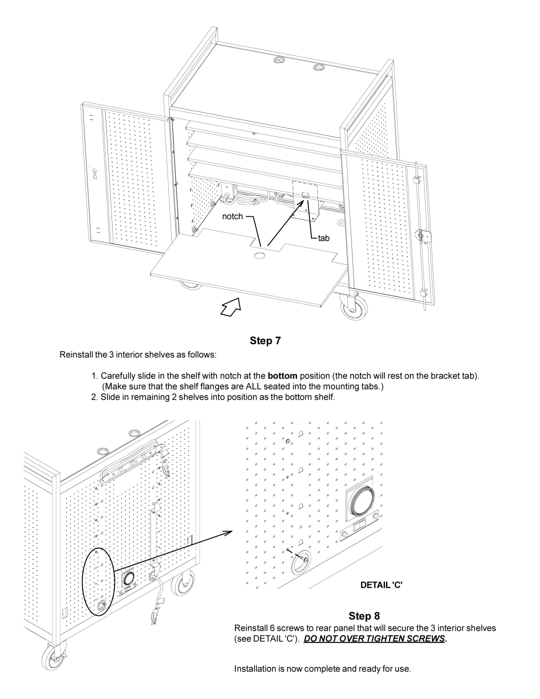 Bretford lap18eulba manual Detail C 