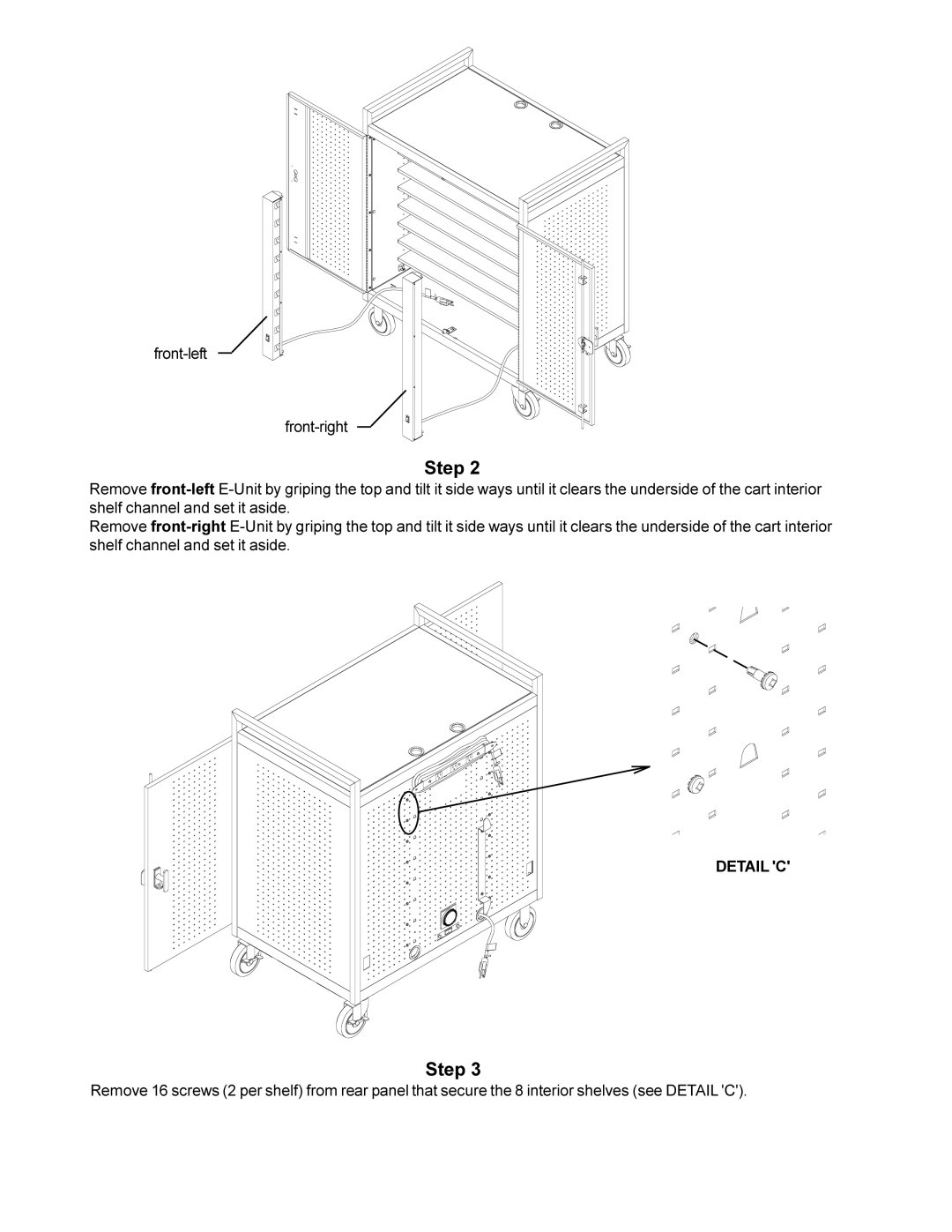 Bretford lap18eulba manual Detail C 