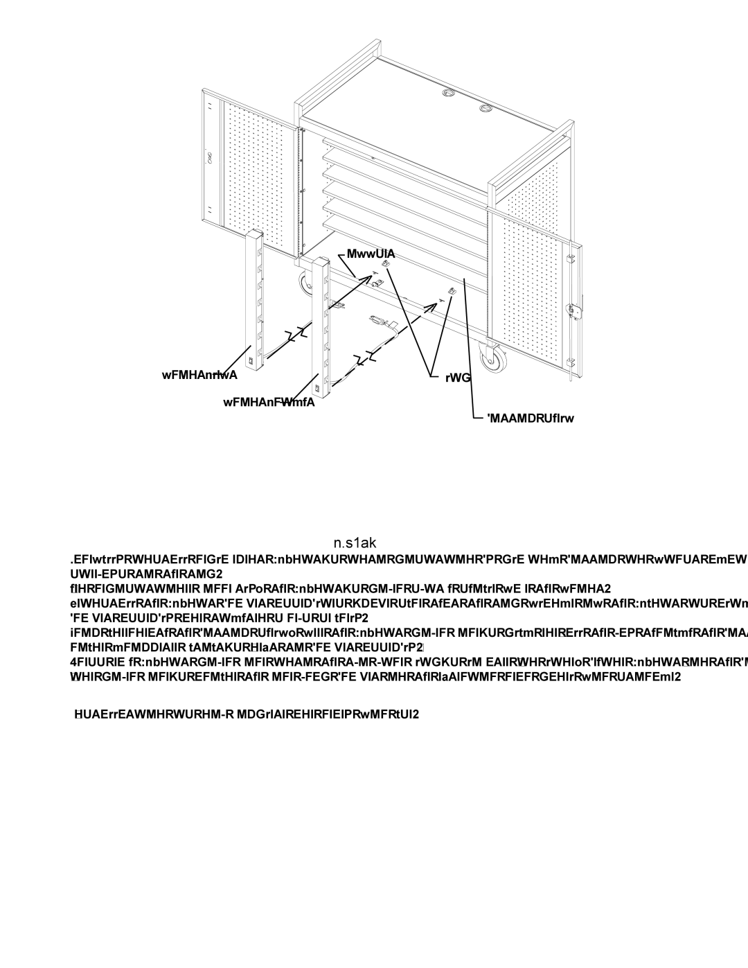 Bretford LAP24EBA manual Offset Front-left Clip Front-right Bottom shelf 