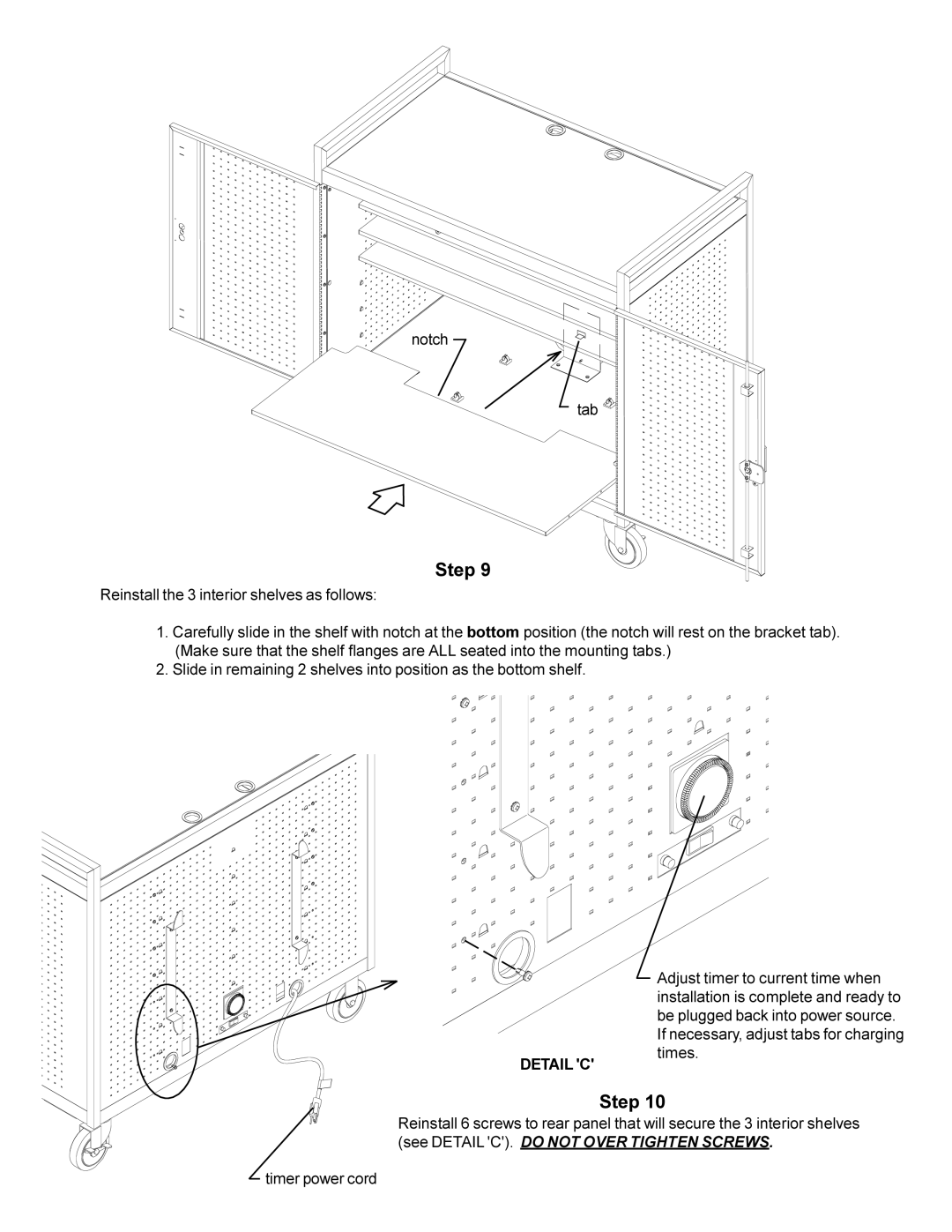 Bretford LAP24EBA manual Detail C 