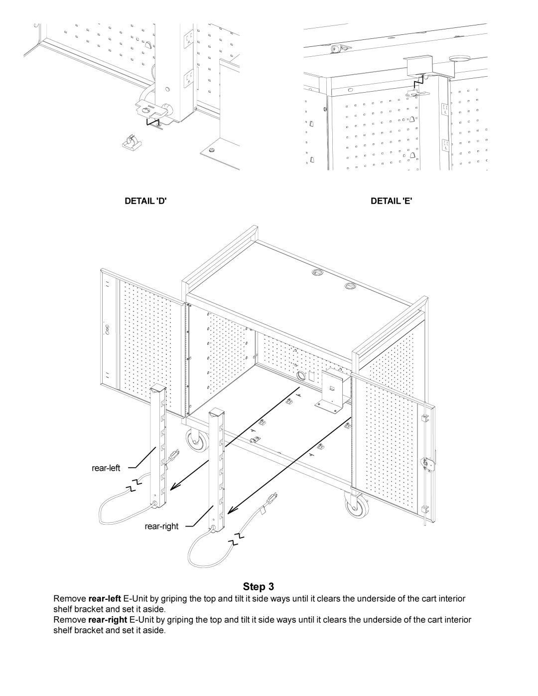 Bretford LAP24EBA manual Rear-left Rear-right 