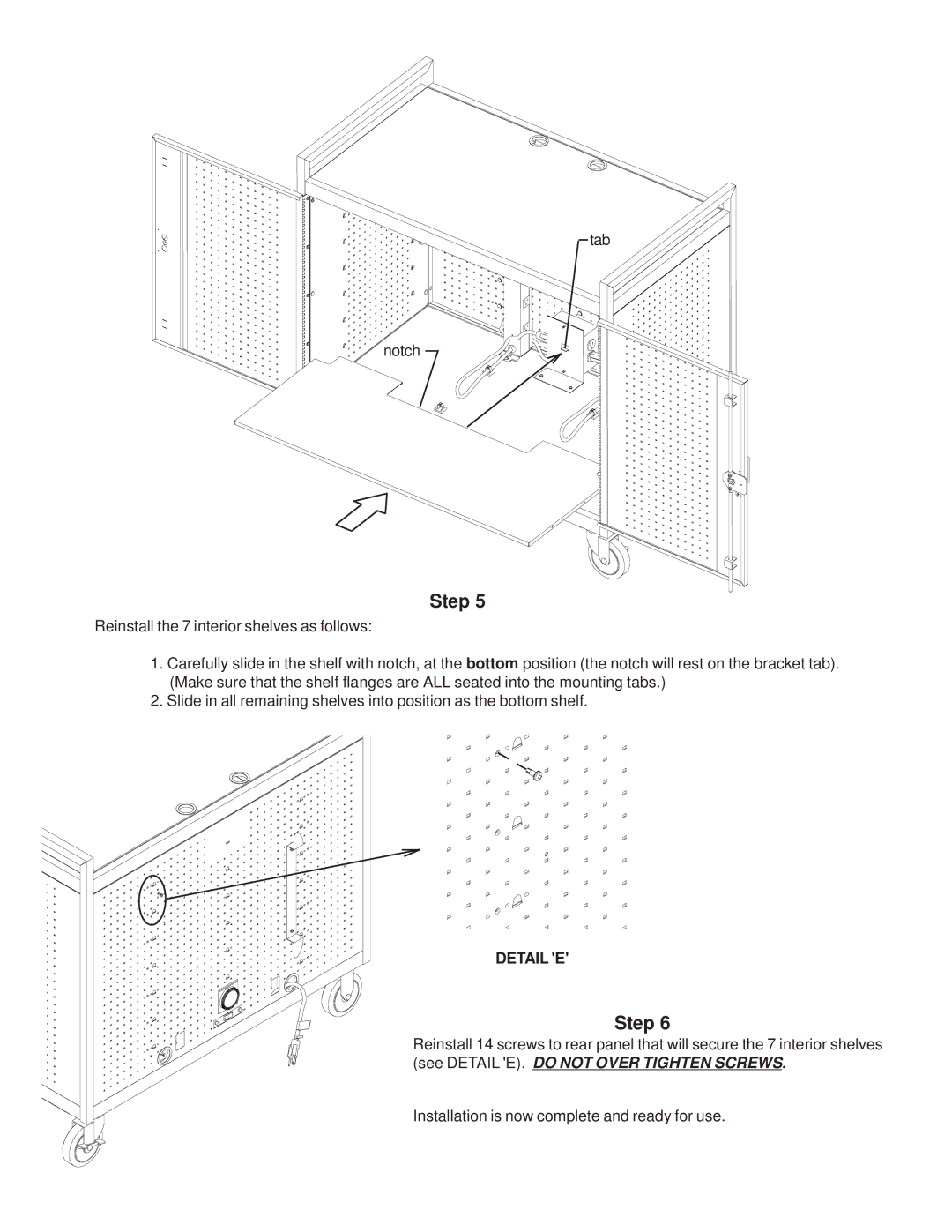 Bretford LAP24EULBA manual Detail E 