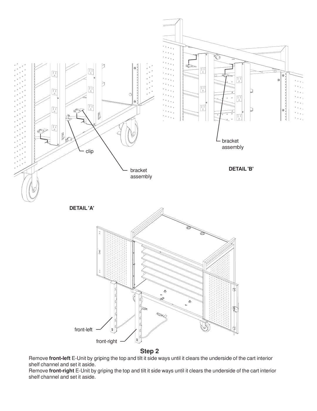 Bretford LAP24EULBA manual Assembly 