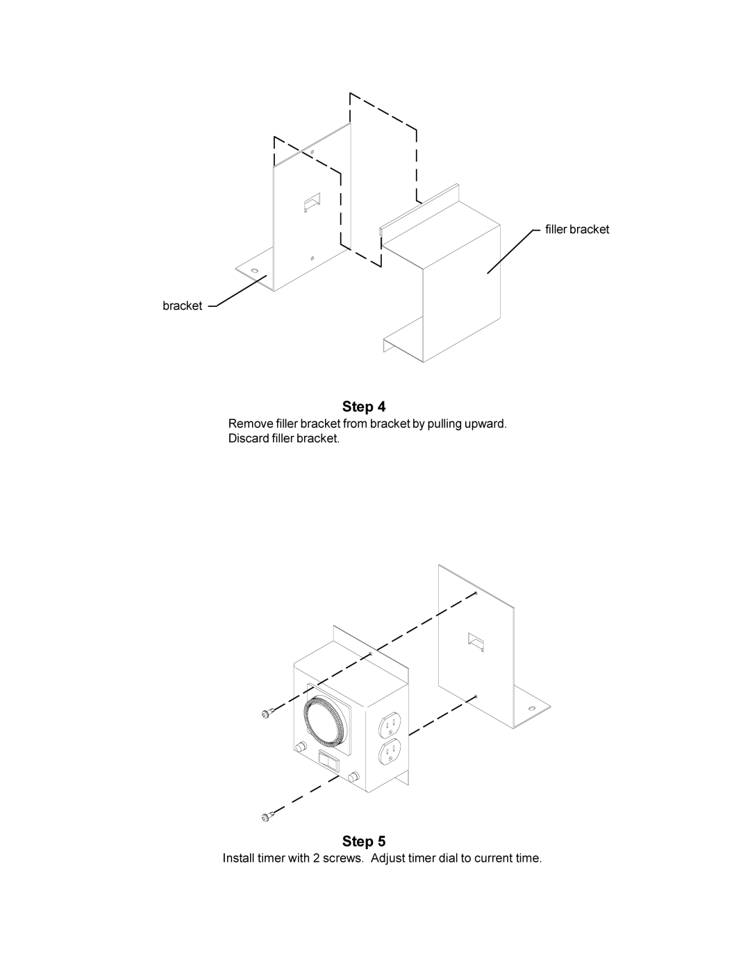 Bretford LAP30EBA manual Filler bracket Bracket 