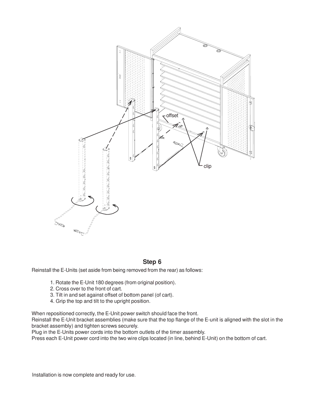 Bretford LAP30EULBA manual Offset Clip 