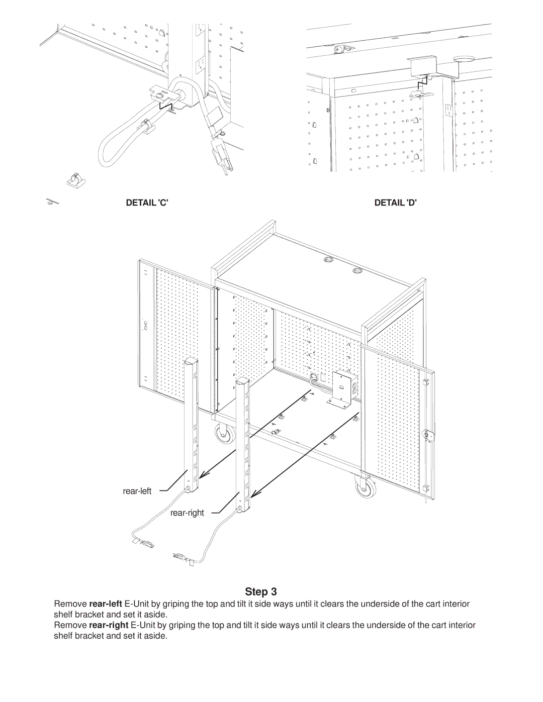 Bretford LAP30EULBA manual Rear-left Rear-right 