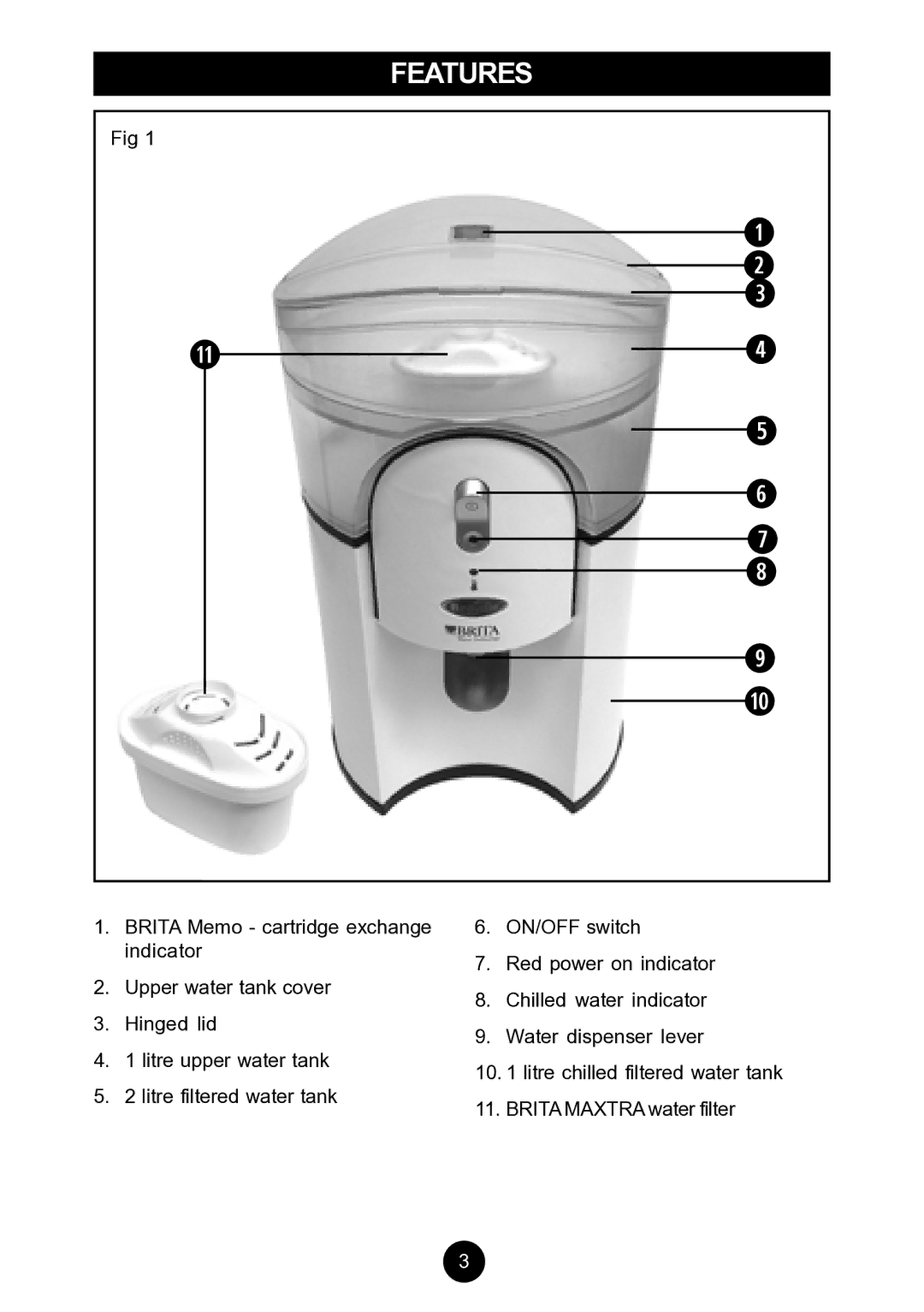 Breville AF6, AF5 manual Features 