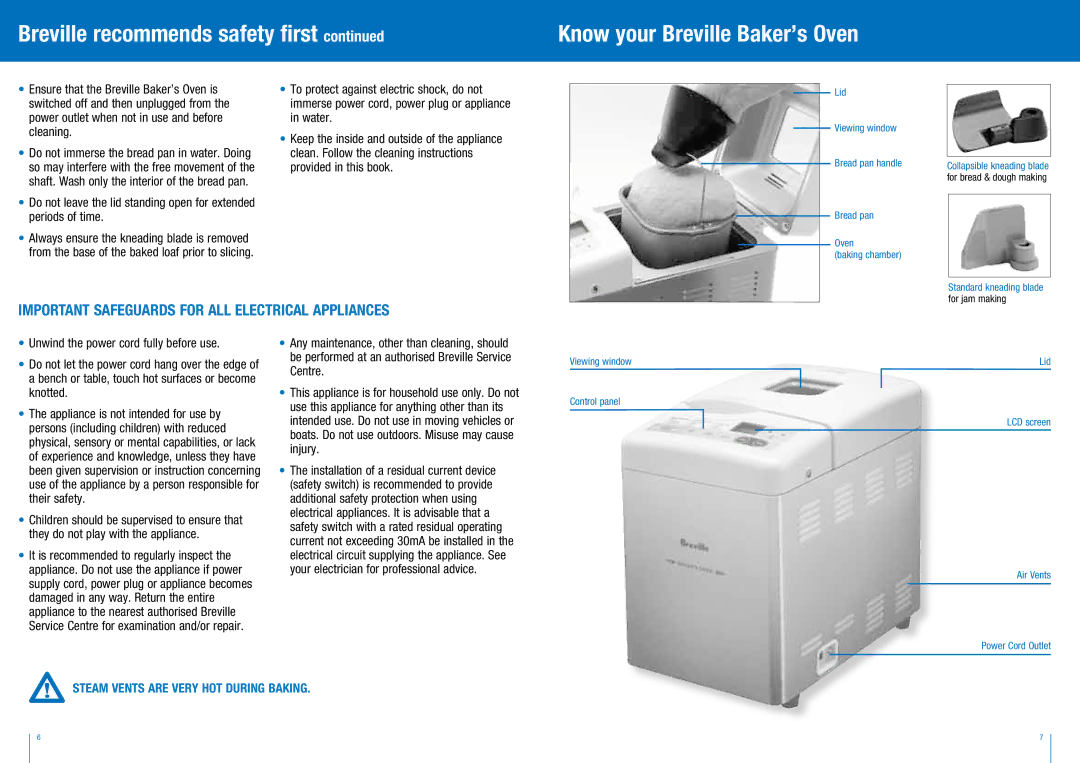 Breville BBM300 manual Unwind the power cord fully before use, Knotted, Appliance is not intended for use by, Their safety 