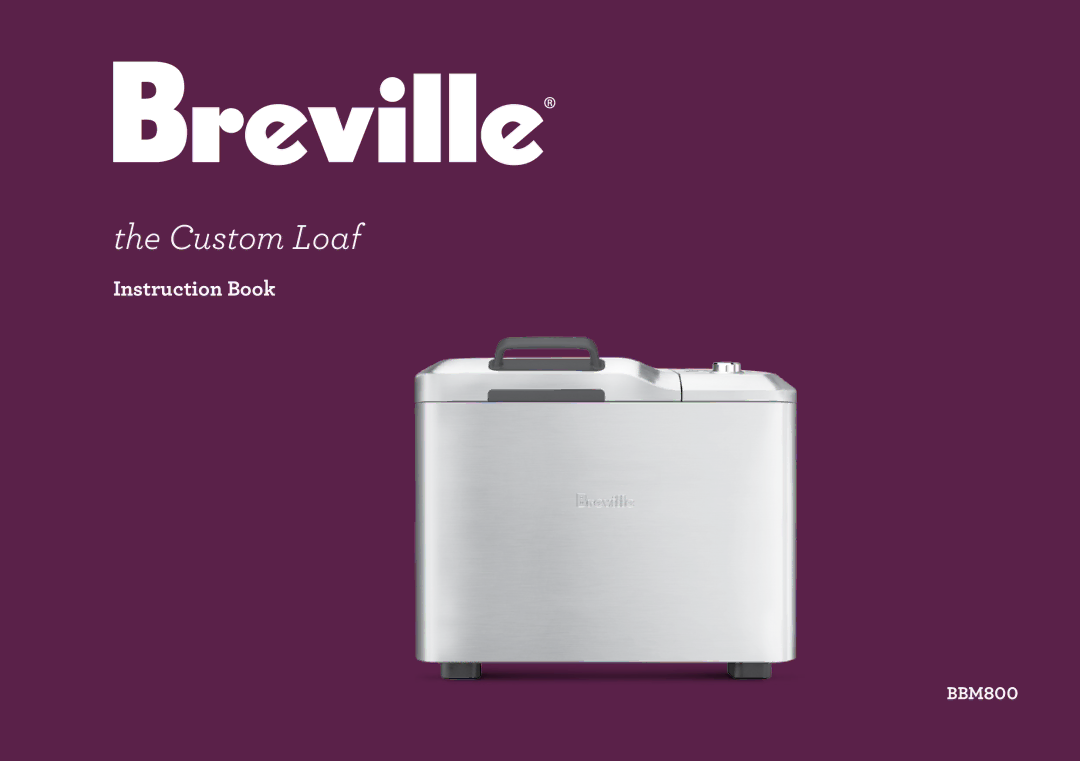 Breville BBM800 manual 