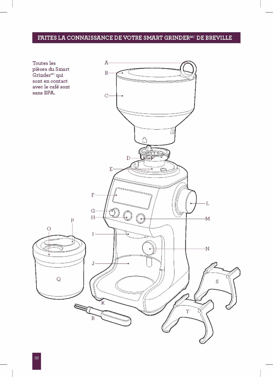 Breville BCG800XL, The Smart Grinder manual 