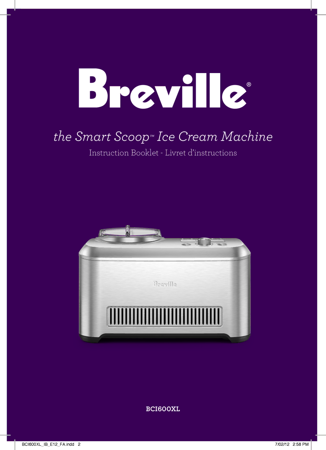 Breville BCI600XL manual 