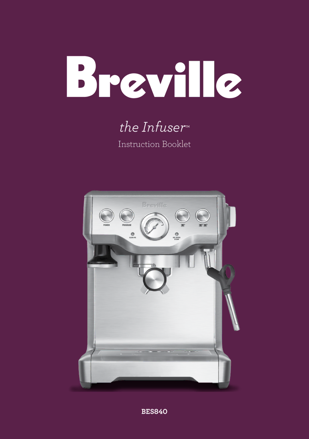 Breville BES840 brochure Infuser 