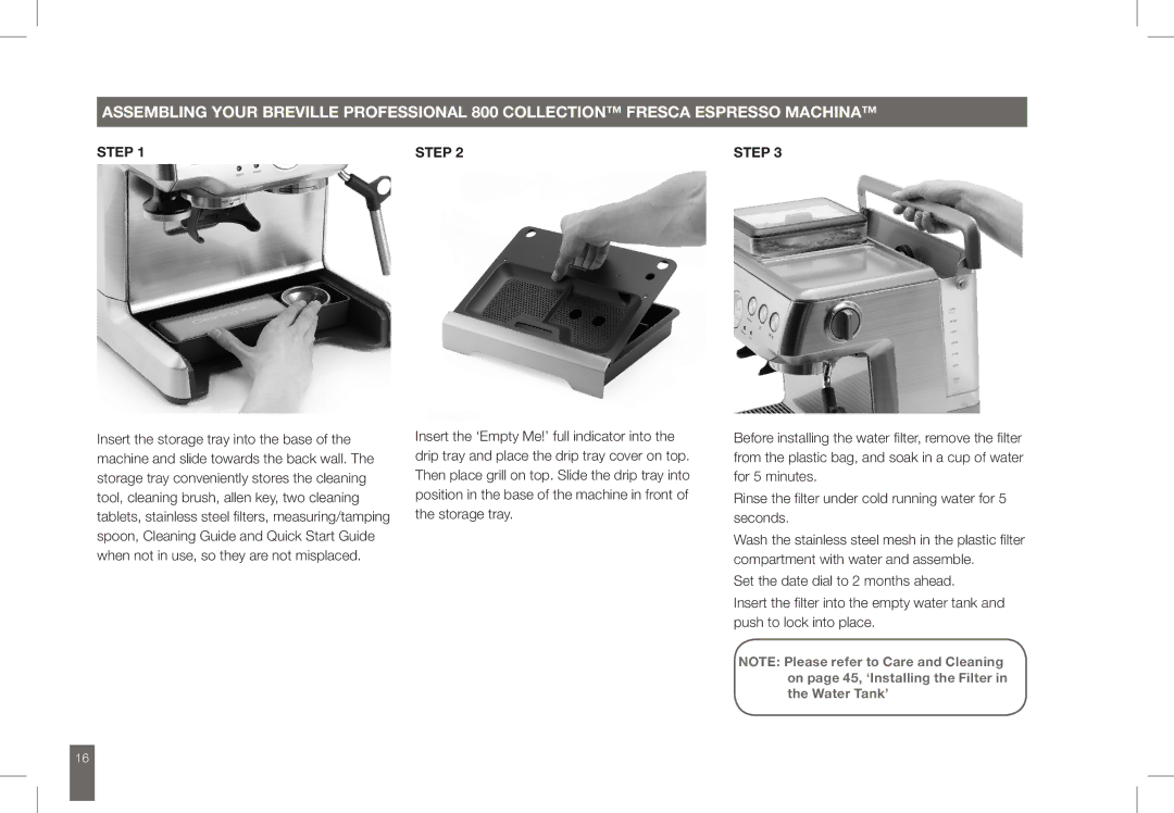 Breville BES860 manual Step 