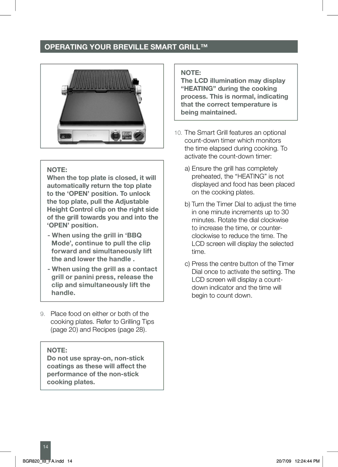 Breville manual BGR820IBFA.indd 20/7/09 122444 PM 