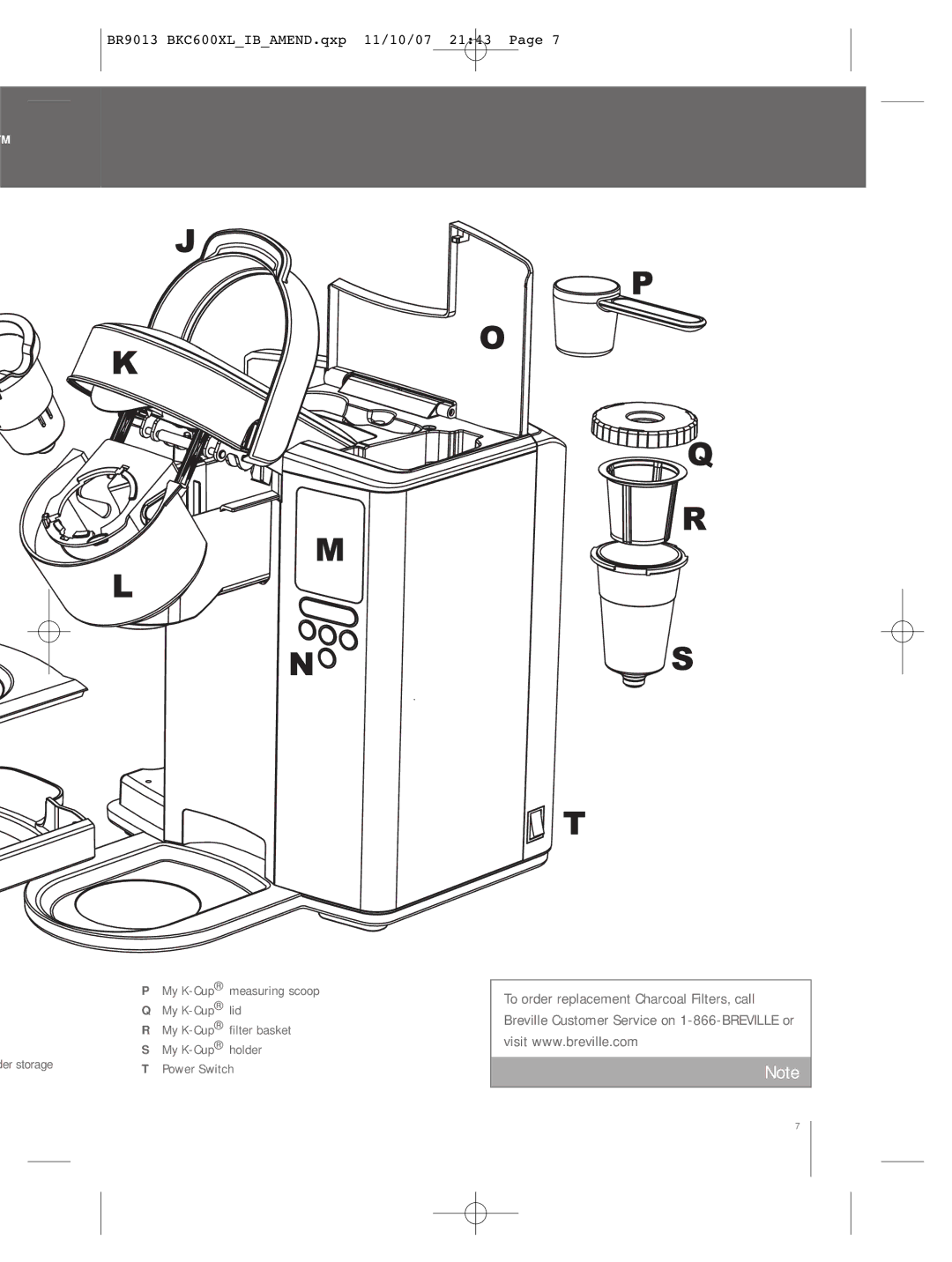 Breville BKC600XL manual My K-Cuplid 