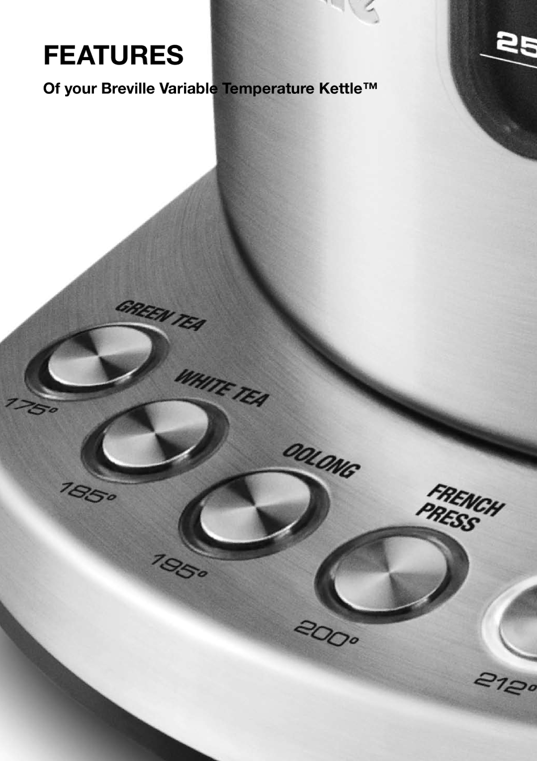 Breville BKE820XL manual Features 