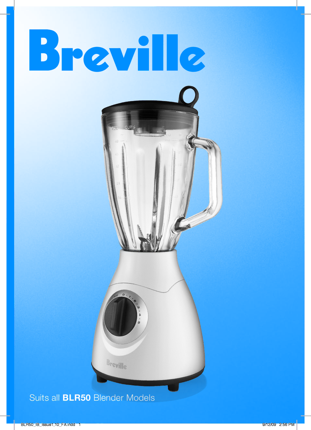 Breville manual Suits all BLR50 Blender Models 