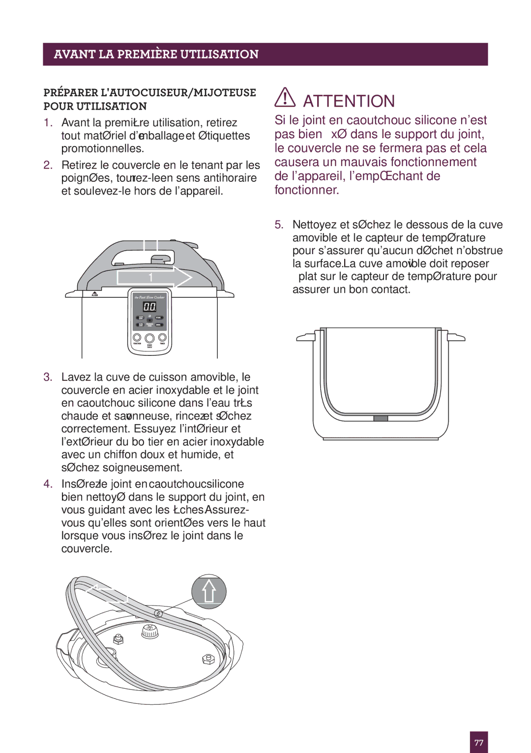 Breville BPR600XL Issue - A12 manual Avant LA Première Utilisation 