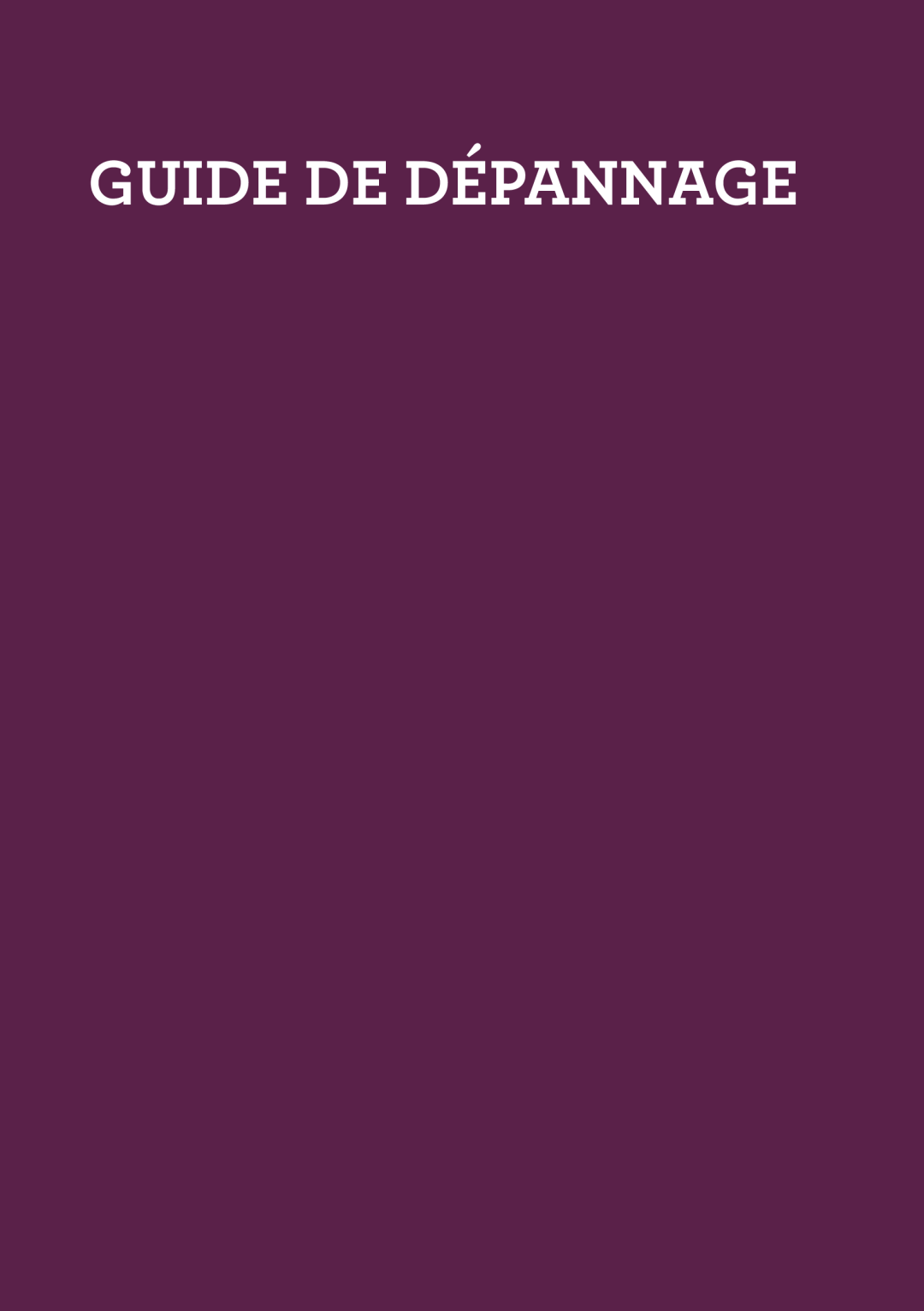 Breville BPR600XL Issue - A12 manual Guide De Dépannage 