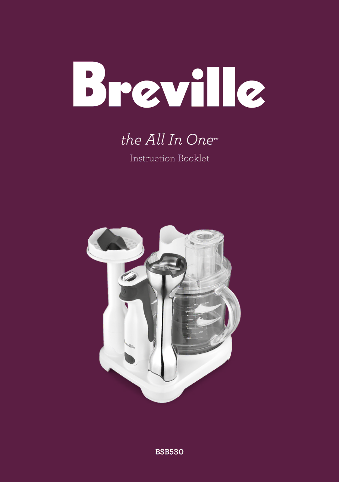 Breville BSB530 manual 