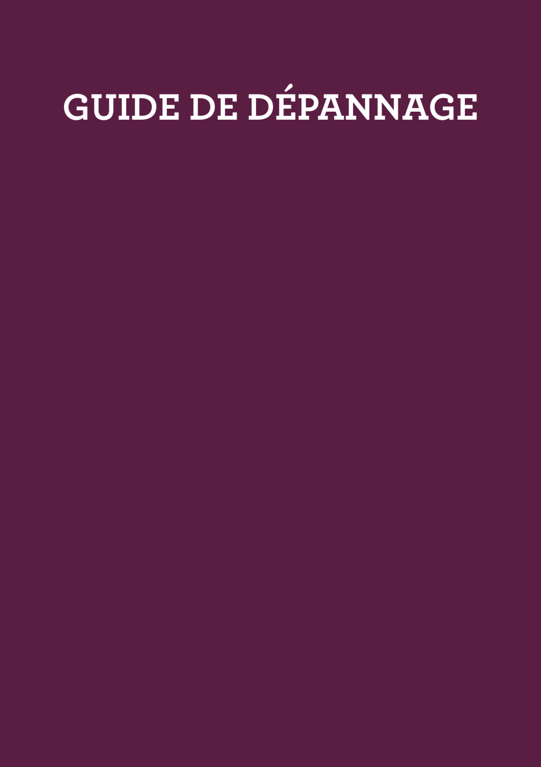 Breville BSB530XL manual Guide De Dépannage, Typeset 