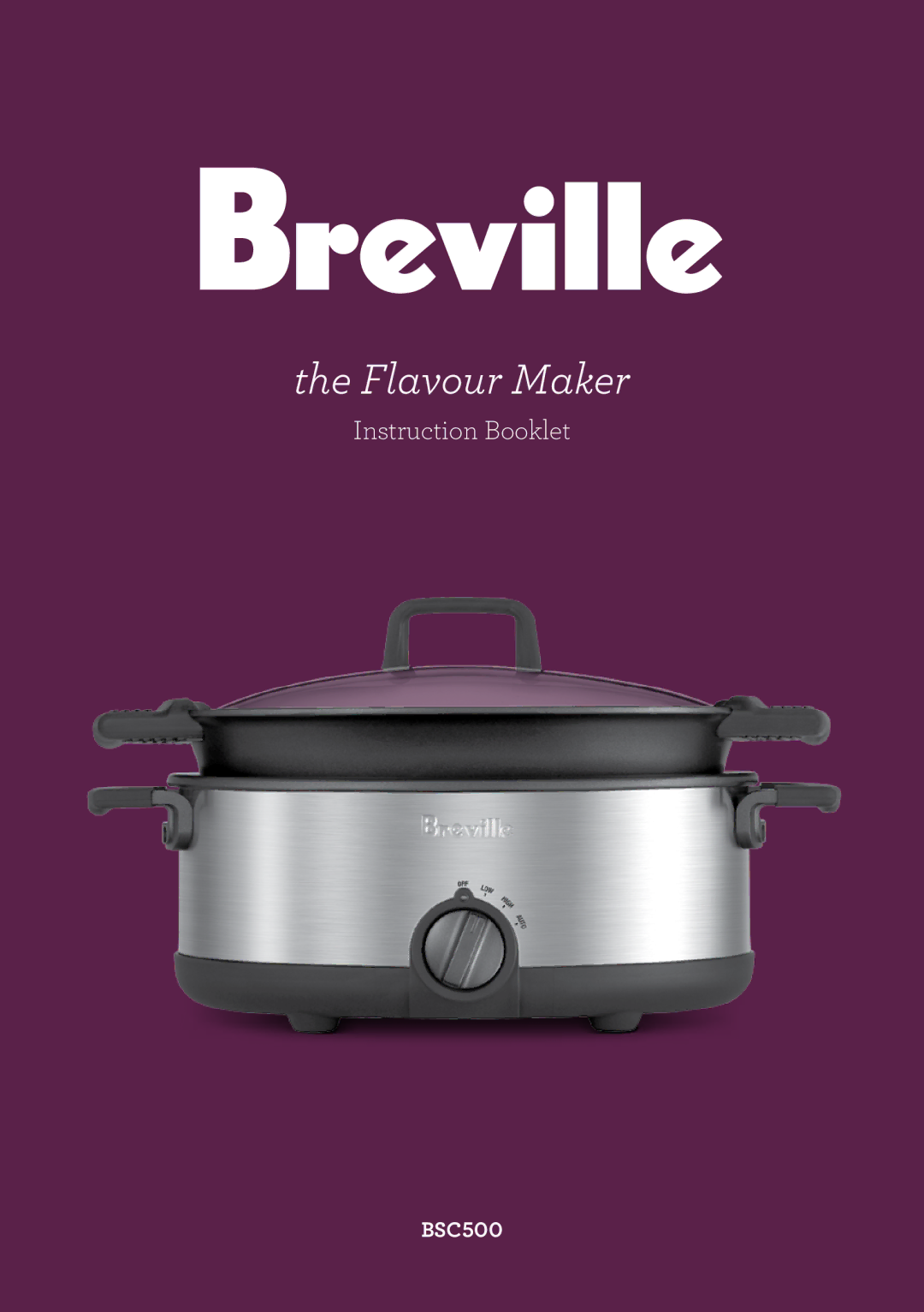 Breville BSC500 manual Flavour Maker 