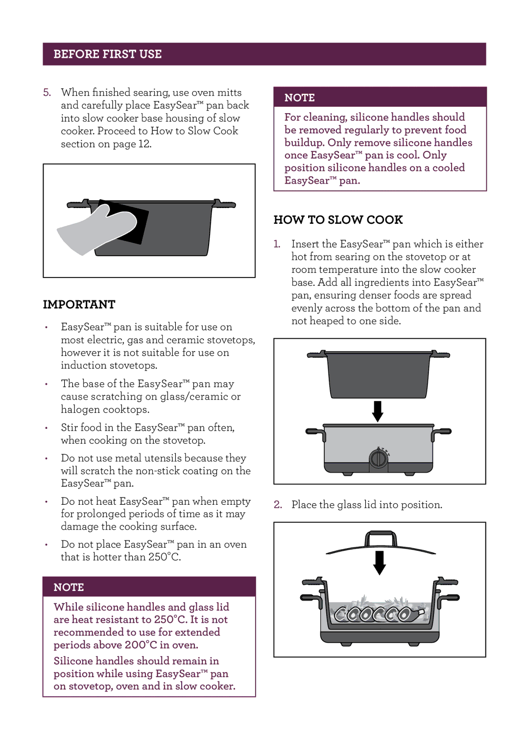 Breville BSC500 manual HOW to Slow Cook 