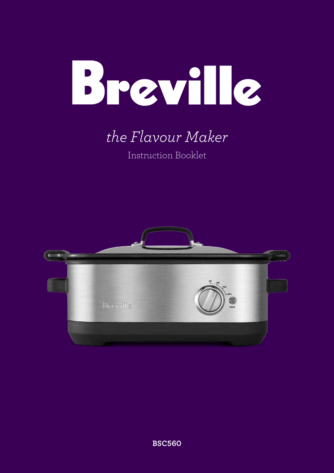 Breville BSC560 manual Flavour Maker 