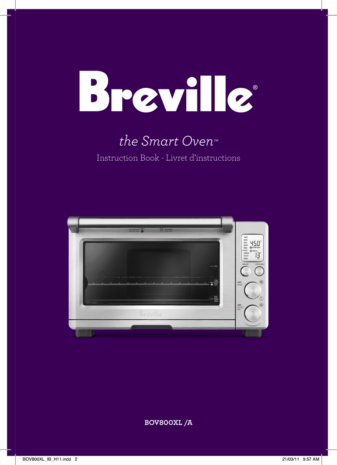 Breville BOV800XL, BTM800XL Stainless manual Smart Oven 