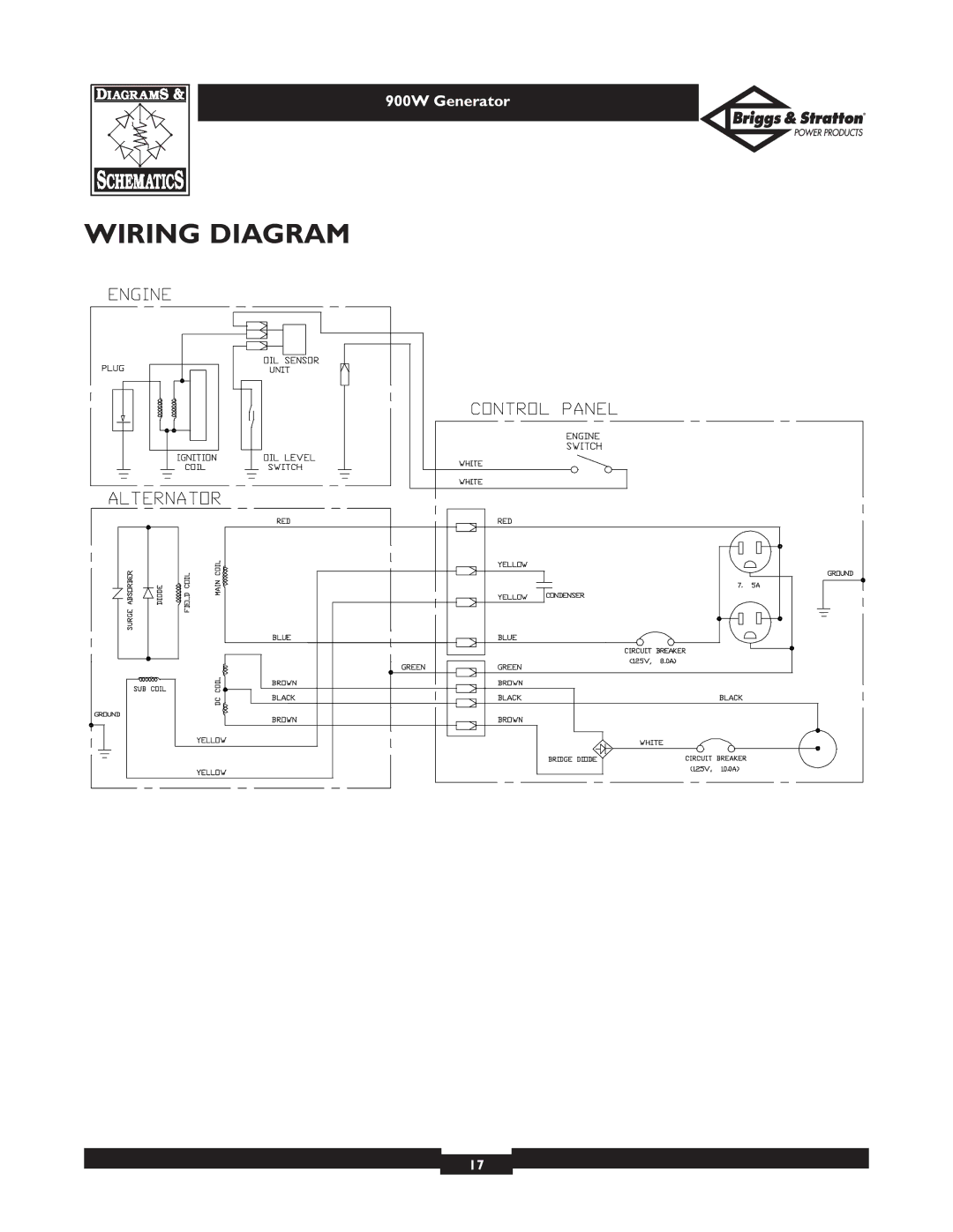 Briggs & Stratton 01532-2 owner manual Wiring Diagram 