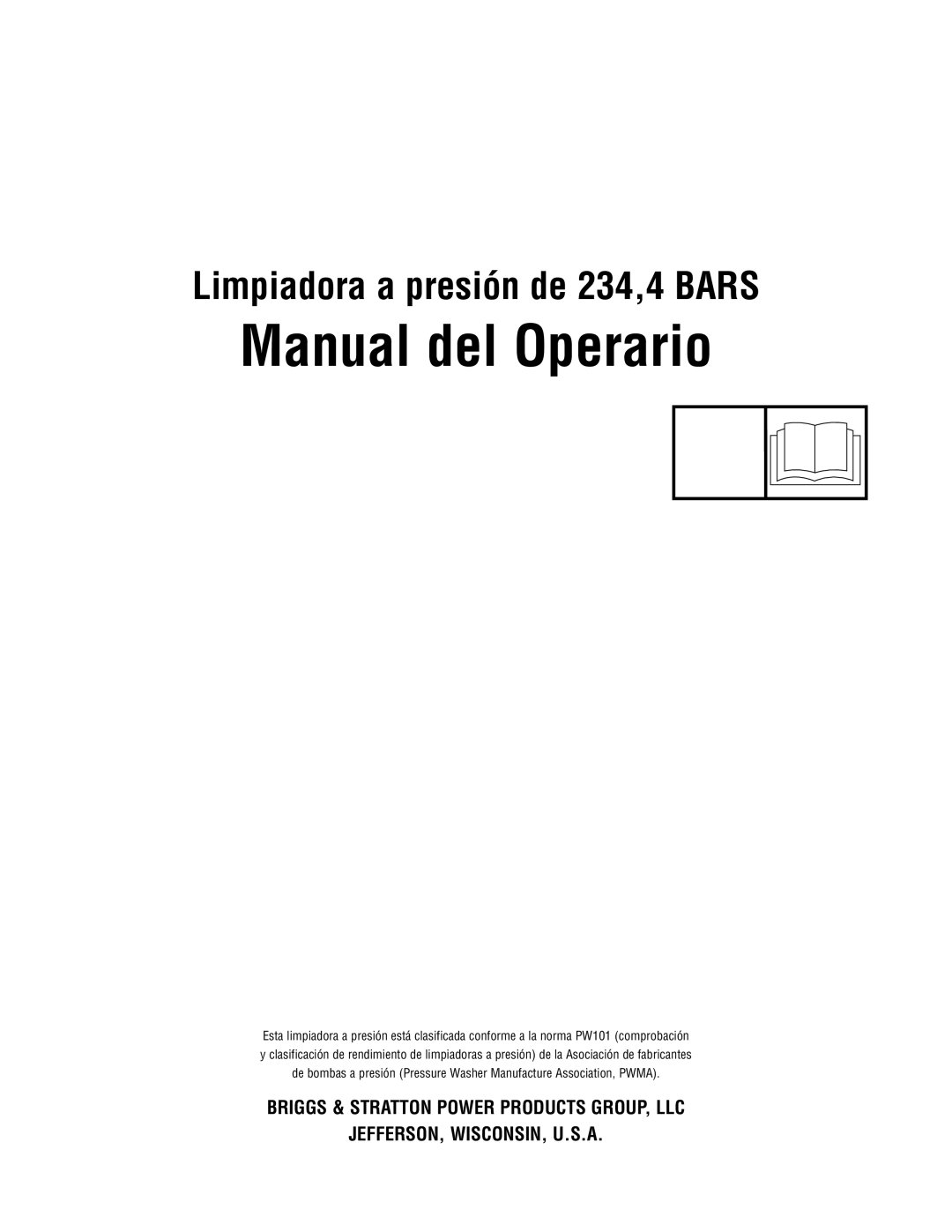 Briggs & Stratton 020364-0 manual Manual del Operario 