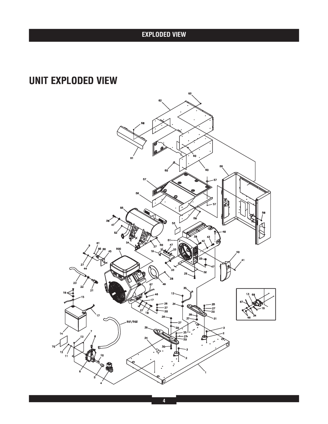 Briggs & Stratton 040212-1 manual Unit Exploded View 