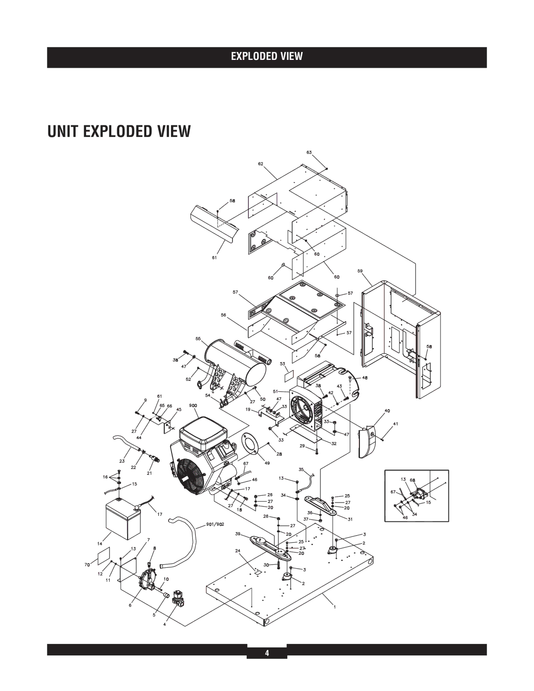 Briggs & Stratton 040212-1 manual Unit Exploded View 