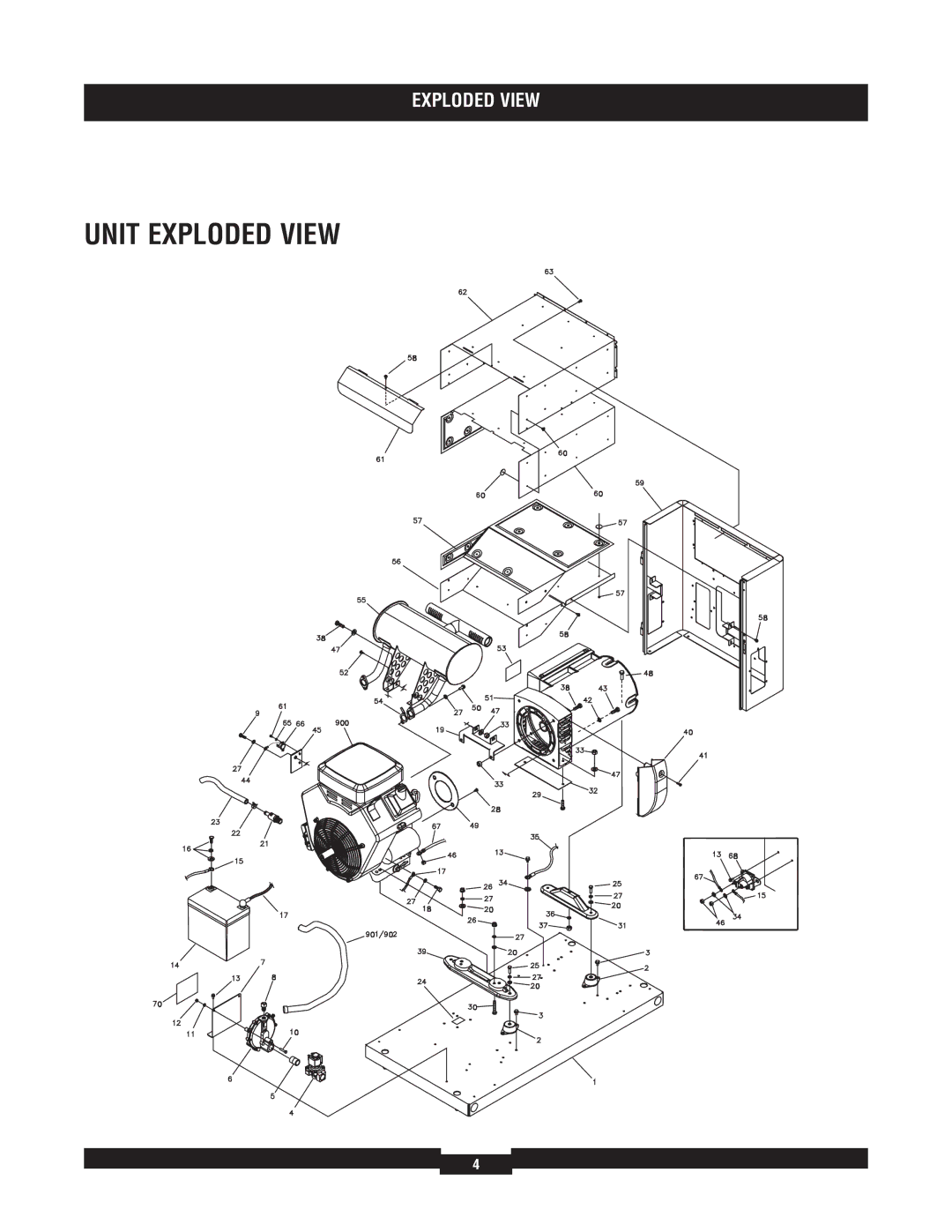 Briggs & Stratton 040229-1 manual Unit Exploded View 