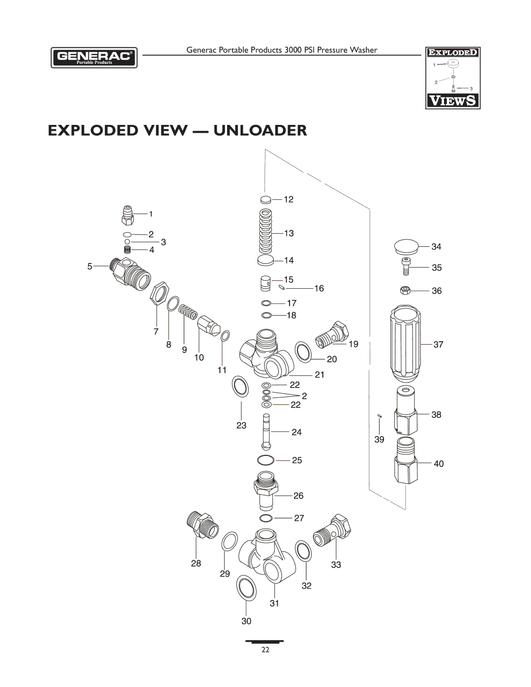 Briggs & Stratton 1418-2 owner manual Exploded View Unloader 