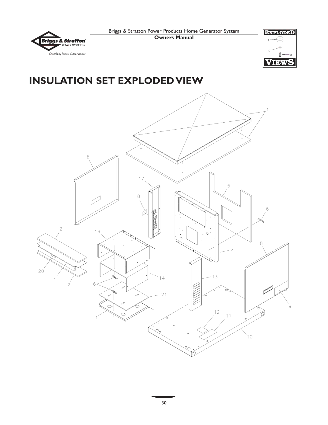 Briggs & Stratton 1679-0 owner manual Insulation SET Exploded View 