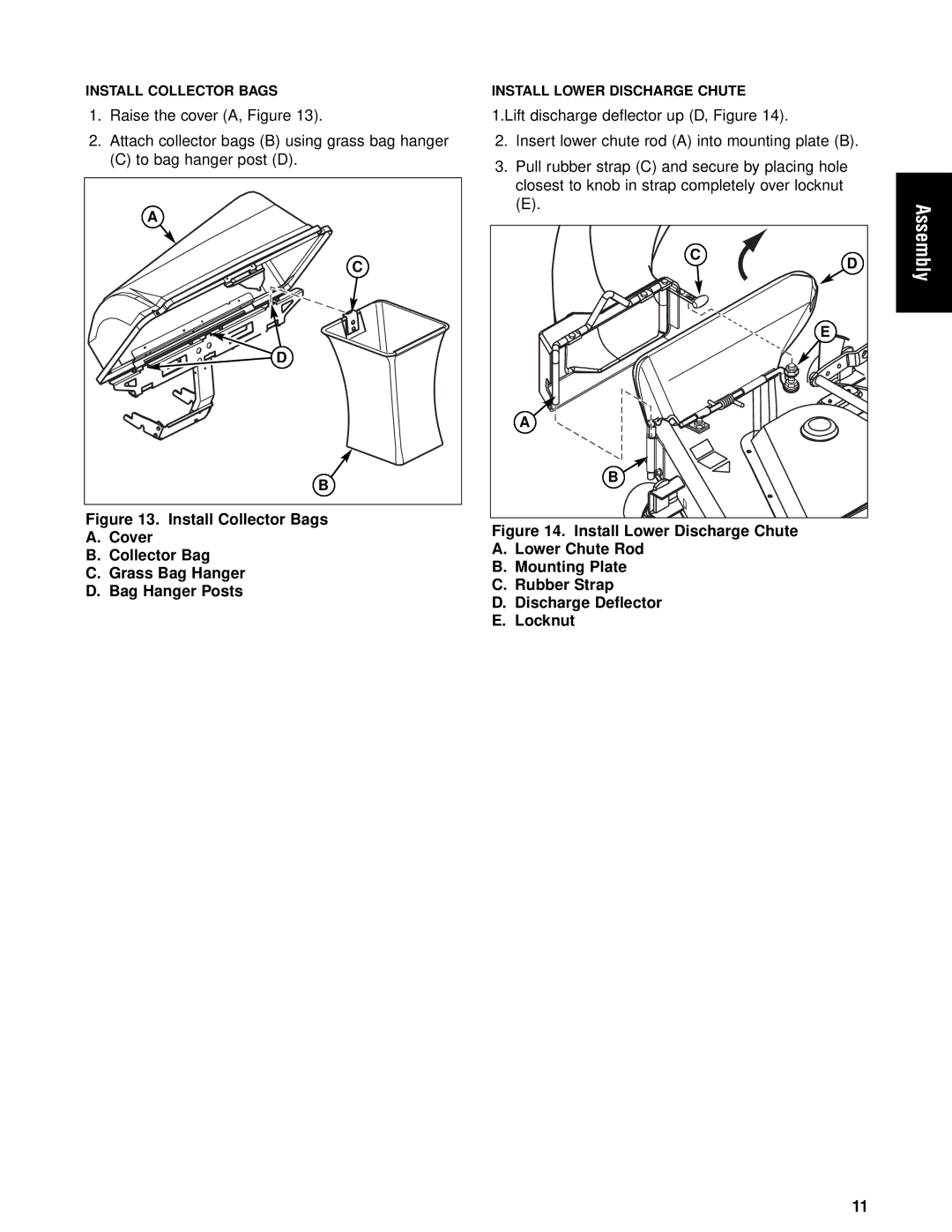 Briggs & Stratton 1695354 manual Install Collector Bags 