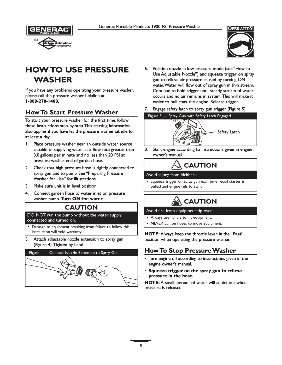 Briggs & Stratton 1900PSI How To Use Pressure Washer, How To Start Pressure Washer, How To Stop Pressure Washer 