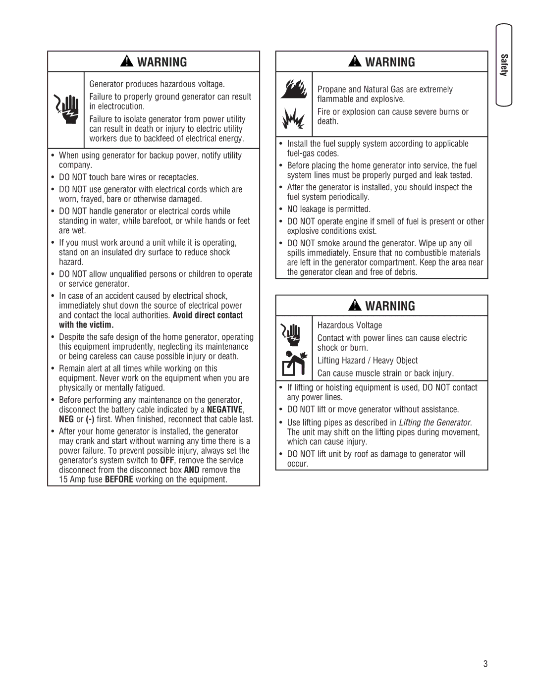 Briggs & Stratton 18000, 20000 manual 