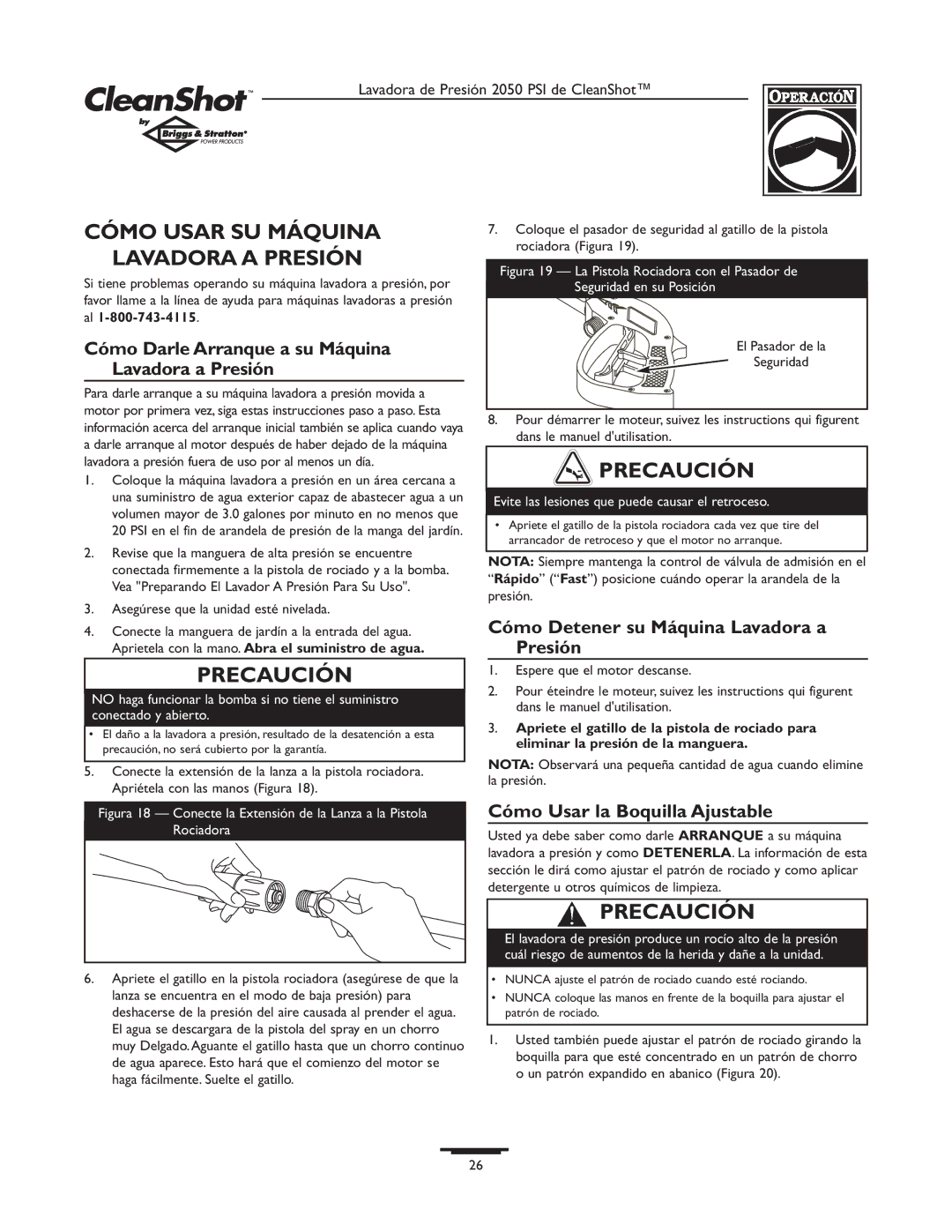 Briggs & Stratton 2050PSI Cómo Usar SU Máquina Lavadora a Presión, Cómo Darle Arranque a su Máquina Lavadora a Presión 