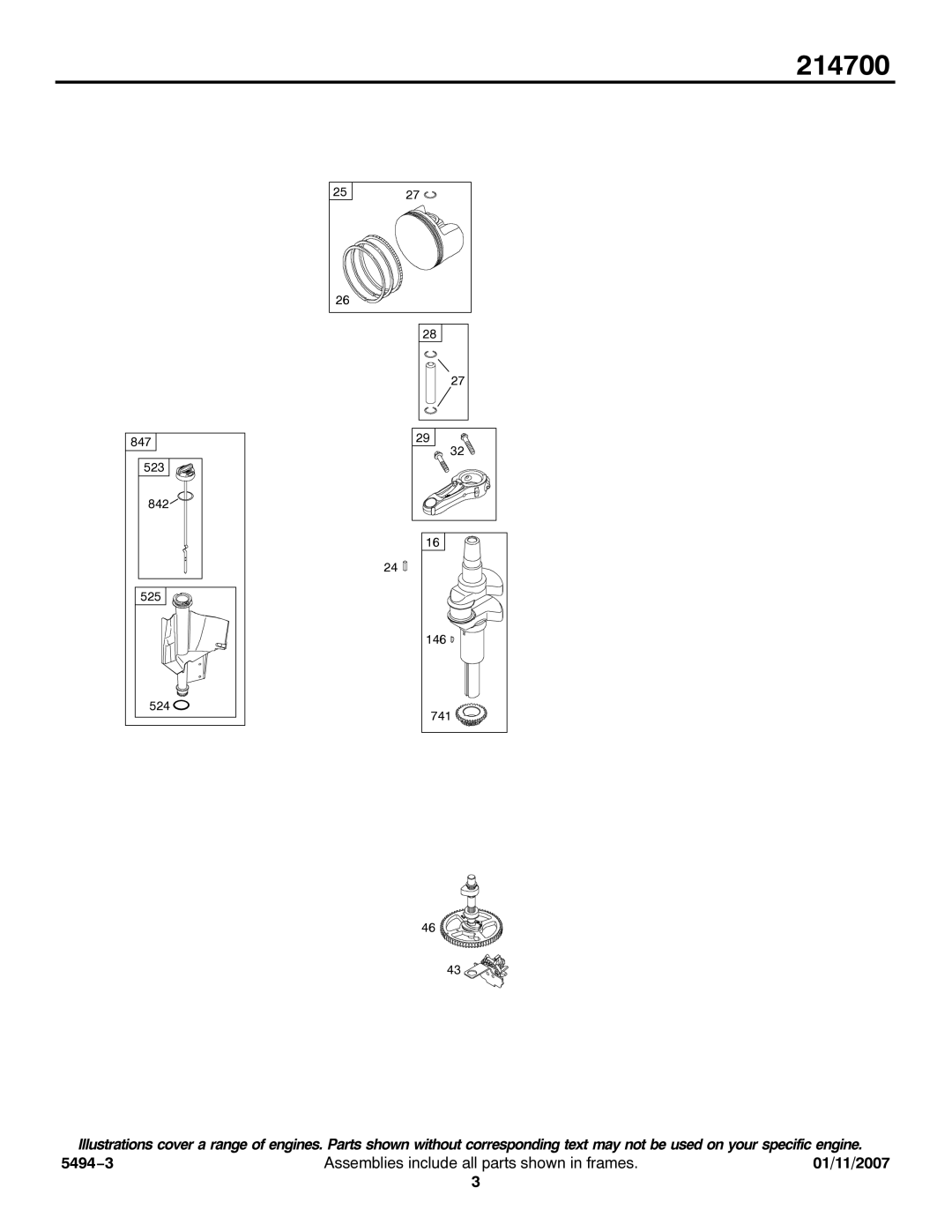 Briggs & Stratton 214700 service manual 525 